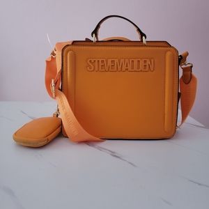 Nwt Steve Madden Bevelyn Orange Handbag